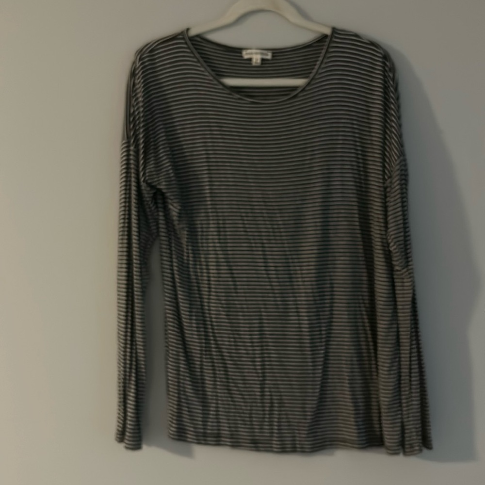 Grey and white shirt